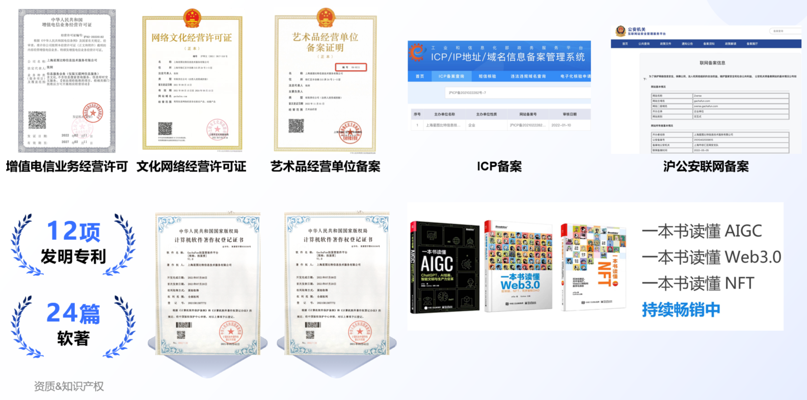 燕数科技资质、知识产权与出版物展示