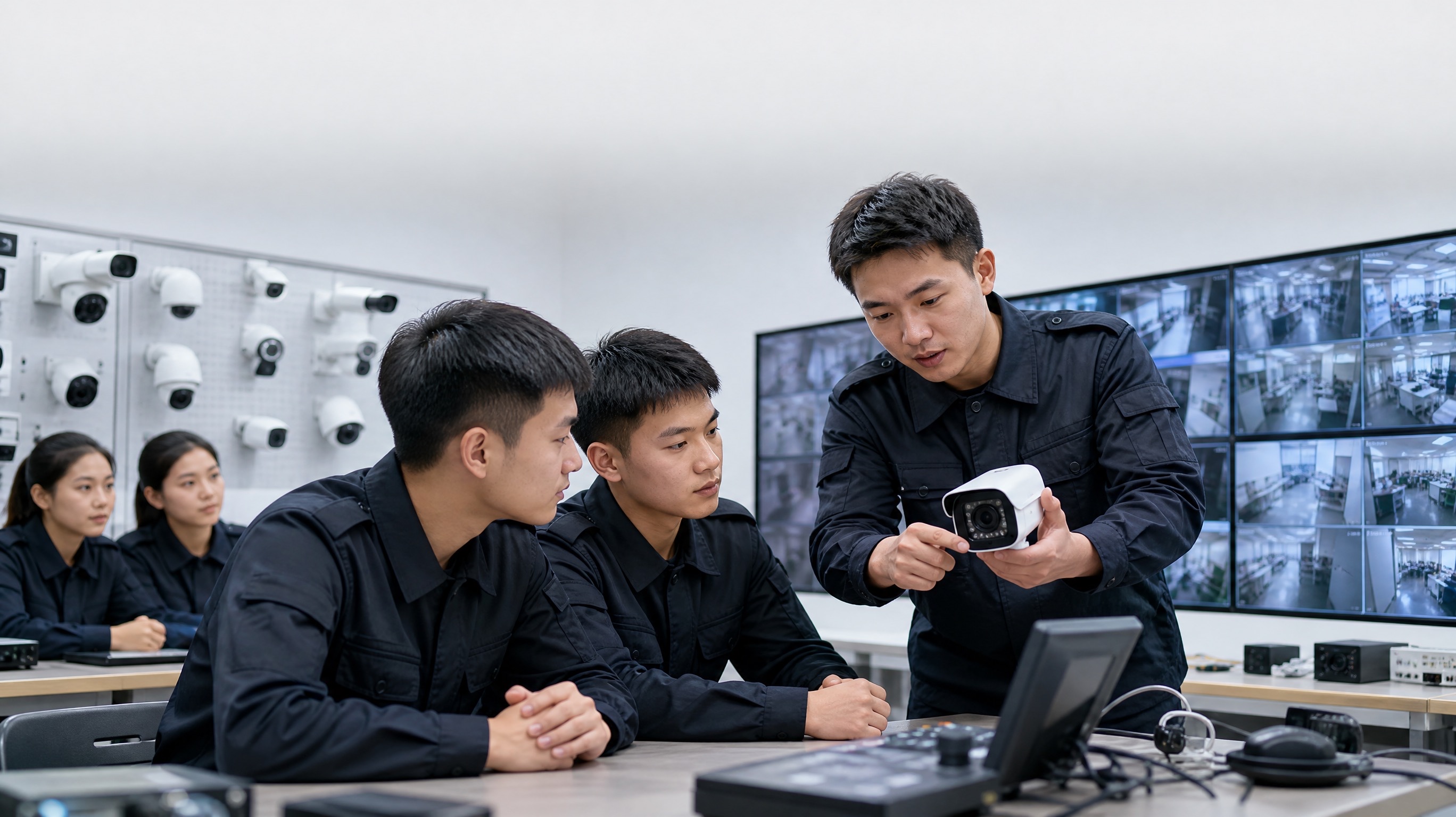 安防职业学校的 AI 招生，围绕家长真实顾虑展开案例图片